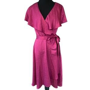 NEW with Tags DKNY Mulberry Silky Wrap Dress Size 2